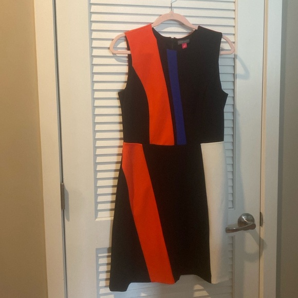EUC Vince Canto modern print sleeveless dress. - Picture 1 of 6